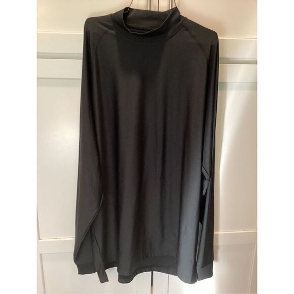 FootJoy FJ Mock Neck Black Pullover Golf Sz L Stretch Base Layer - Picture 1 of 7
